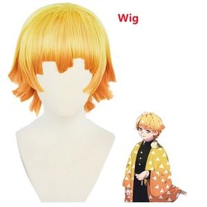 Demon Slayer Anime NEW Never Worn Wig Yellow Orange